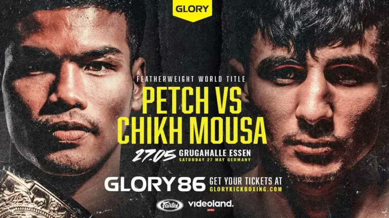 Glory 86: Petch vs Mouse Results Live, Card, Start Time