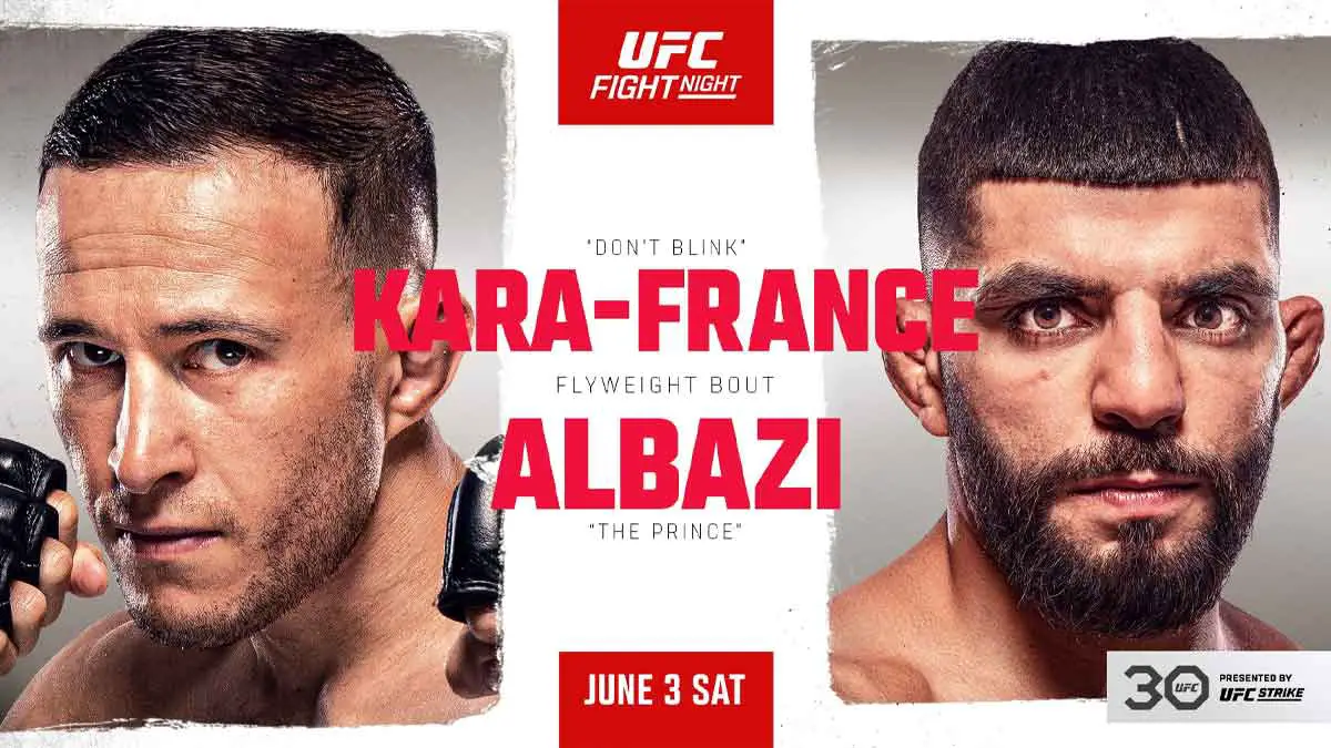 Kai Kara-France vs Ali Albazi UFC Vegas 74