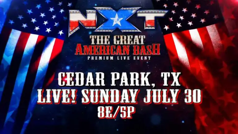NXT Great American Bash 2023 Set for July 30 in Cedar Park, TX