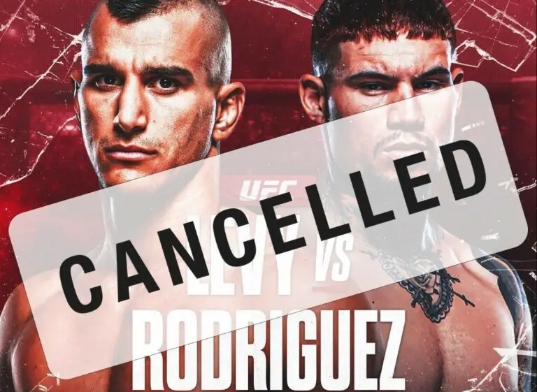 Natan Levy vs Pete Rodriguez Nixed from UFC Charlotte