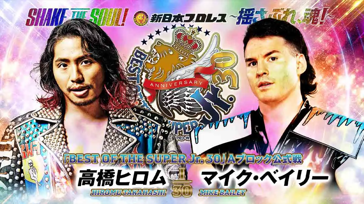 Hiromu Takahashi vs Mike Bailey NJPW Best of Super Juniors 30 Night 1 on May 12 2023