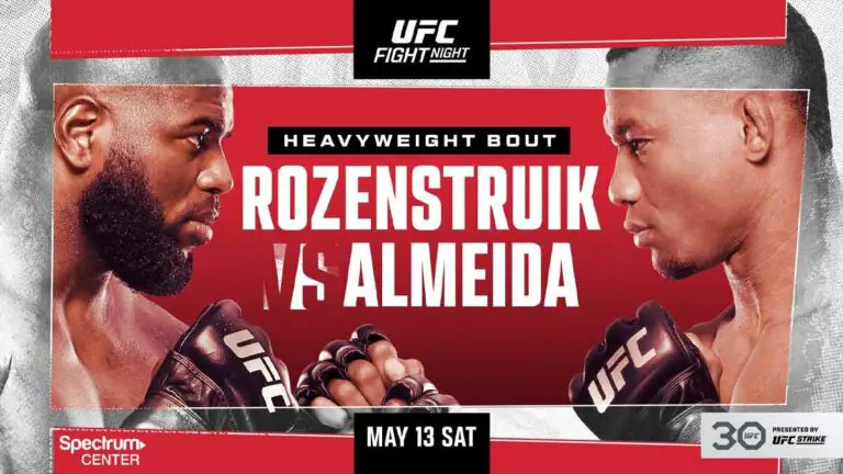 UFC on ABC 4 Results Prelims & Main Card, Rozenstruik v Almeida