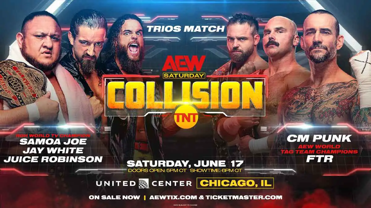 CM Punk FTR Jay White Samoa Joe AEW collision June 17 2023