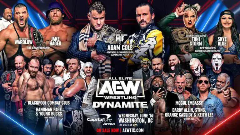 AEW Dynamite June 14, 2023 Preview & Match Card