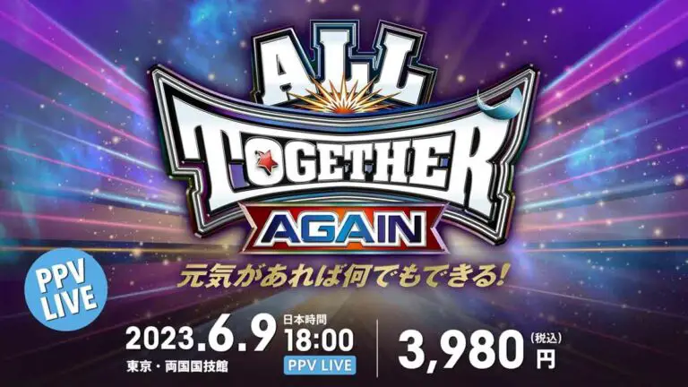 All Together Again 2023 Match Card, Date, Start Time, Location