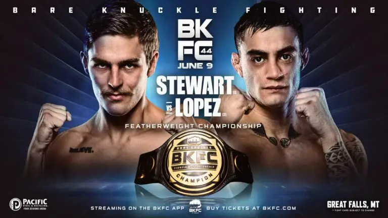 BKFC 44 Results Live, Montana 3, Steward vs Lopez , Card, Time