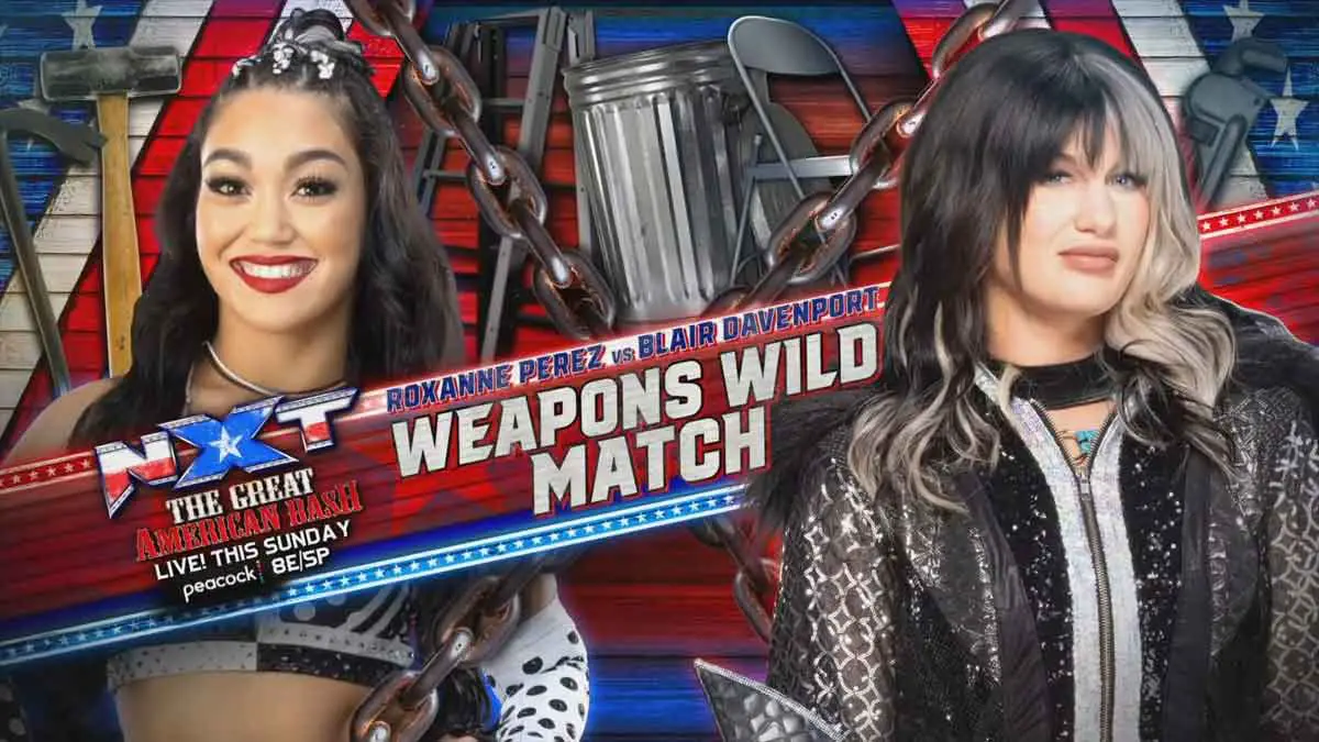 Blair Davenport vs Roxanne Perez NXT Great American Bash 2023