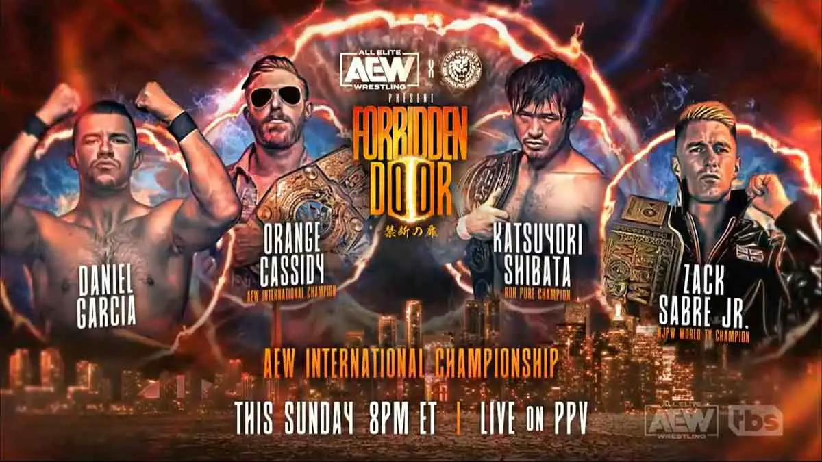 Orange Cassidy vs Daniel Garcia vs Zack Sabre vs Katsuyori Shibata Forbidden Door 2023