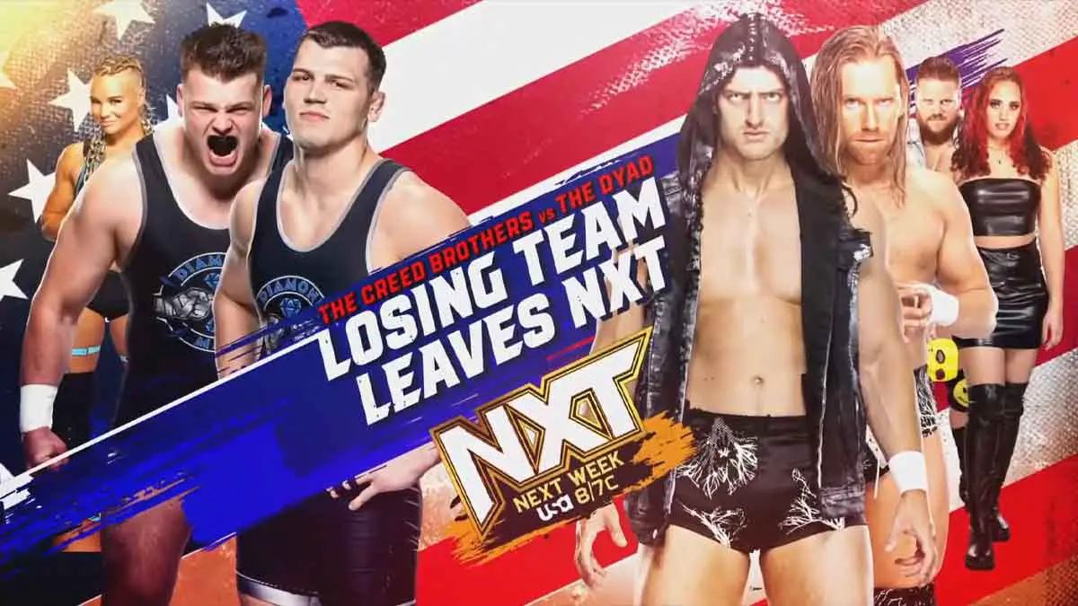 The Creed Brothers vs The Dyad WWE NXT July 4