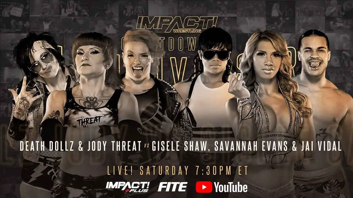 Death Dollz Jody Threat vs Gisele Shaw Savannah Marshall Jai Vidal Slammiversary 2023