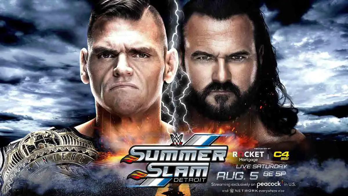 Gunther vs Drew McIntyre WWE Summerslam 2023