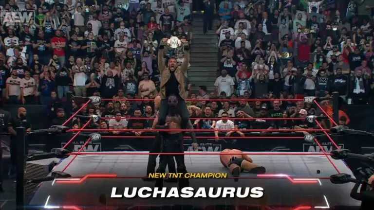 Luchasaurus Beats Wardlow, Becomes AEW TNT Champion on AEW Collision
