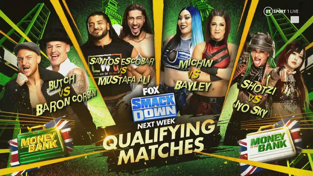 WWE SmackDown June 9: 4 More Money In The Bank Qualifiers Set