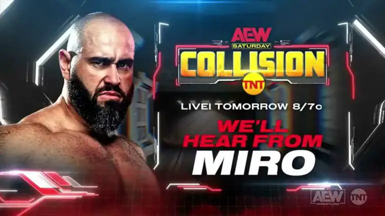 Powerhouse Hobbs Match, Miro Segment Added To AEW Collision June 24
