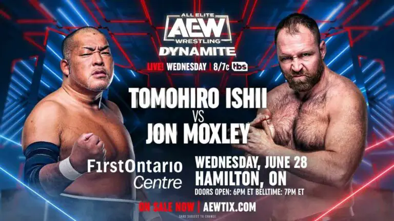 AEW Dynamite June 28: Ishii vs Moxley & More Segments Added