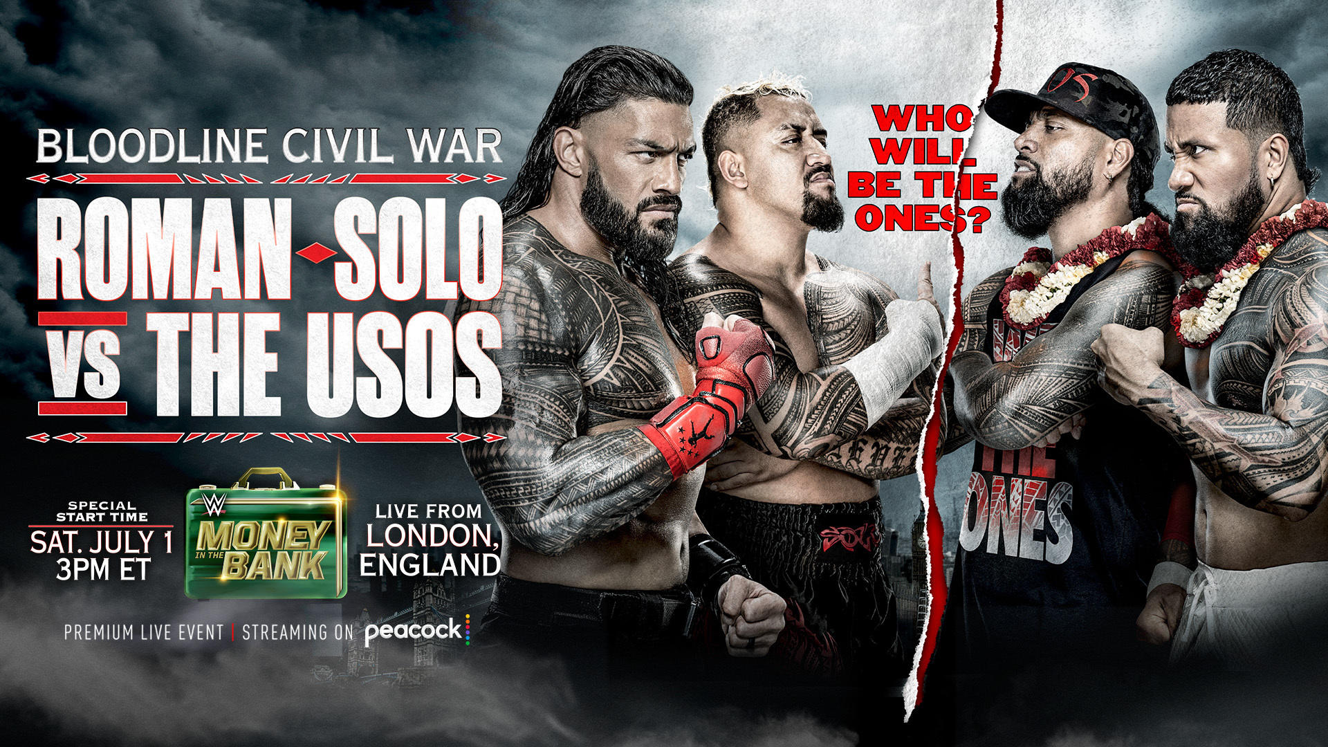 Bloodline Civil War Tag Match Set for Money in the Bank 2023