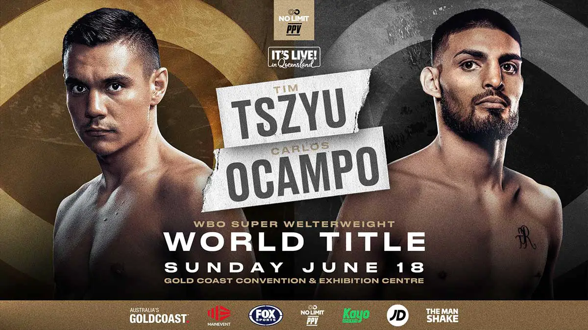 Tim Tszyu vs Carlos Ocampo Poster