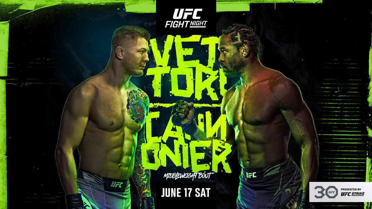 UFC Vegas 75 Vettori vs Cannonier Poster