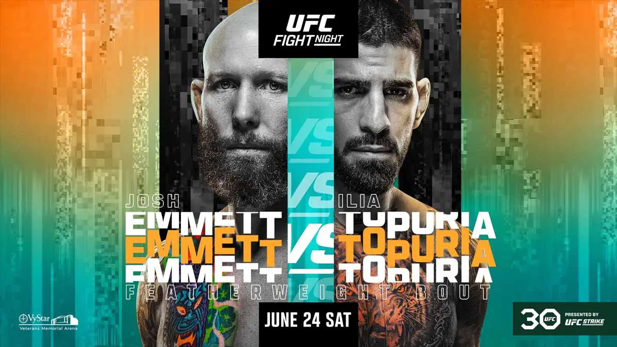 UFC on ABC Josh Emmet vs Ilja Topuria