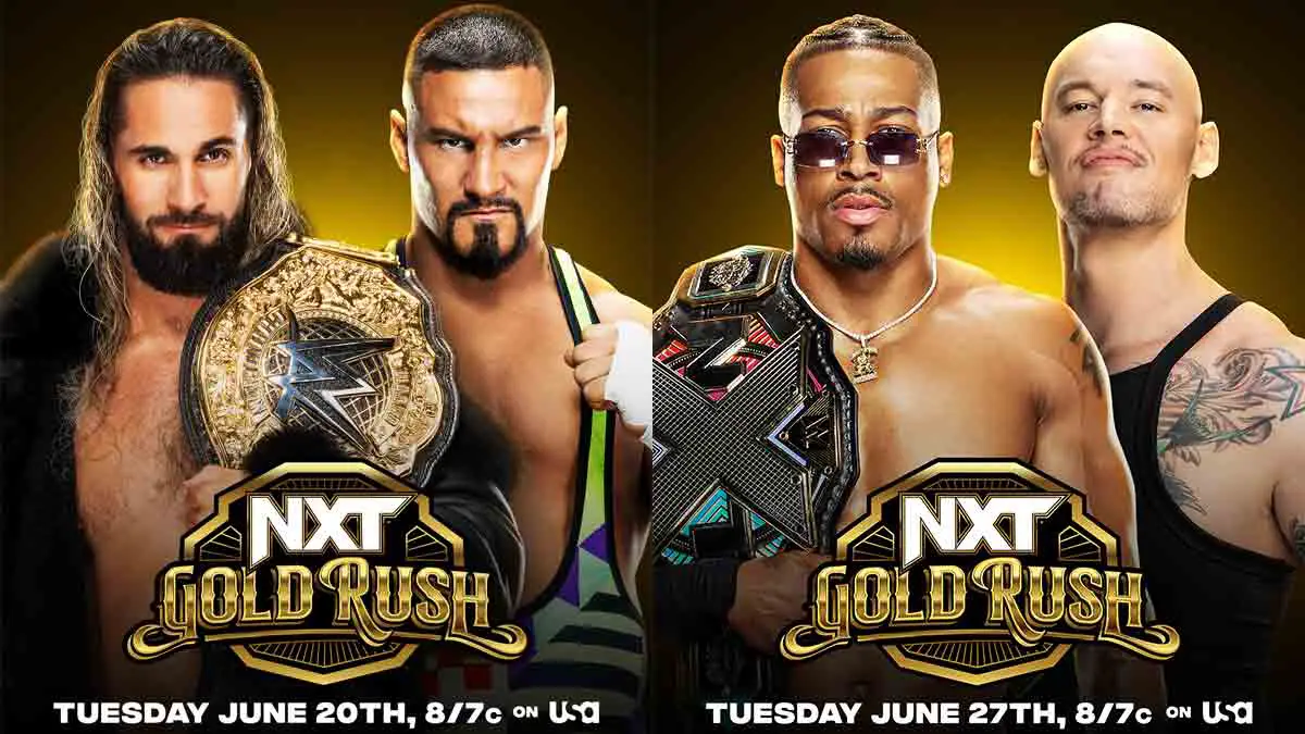 NXT Announces Gold Rush Special for 6/20 & 6/27, Main Events Revealed