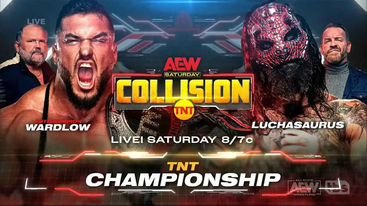 Wardlow vs Luchasaurus AEW Collision 2023