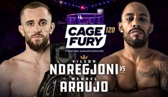 CFFC 120 Results Live, Card, Start Time, Ndregjoni vs Araujo