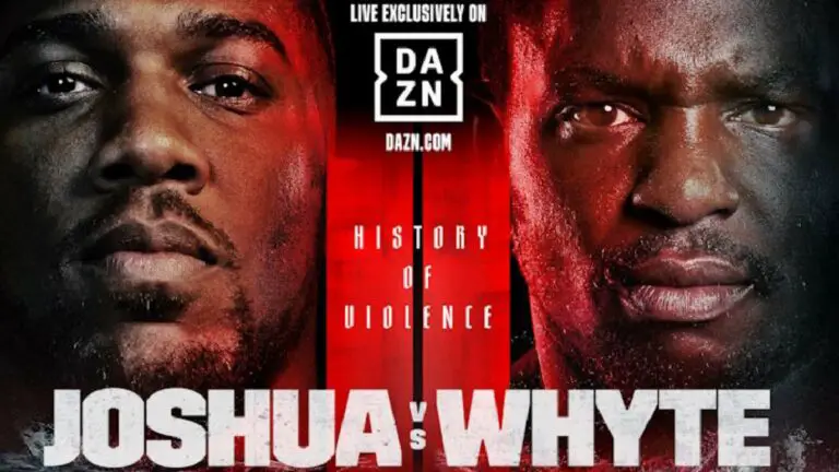 Anthony Joshua vs Dillian Whyte II Official for Aug 12 in London