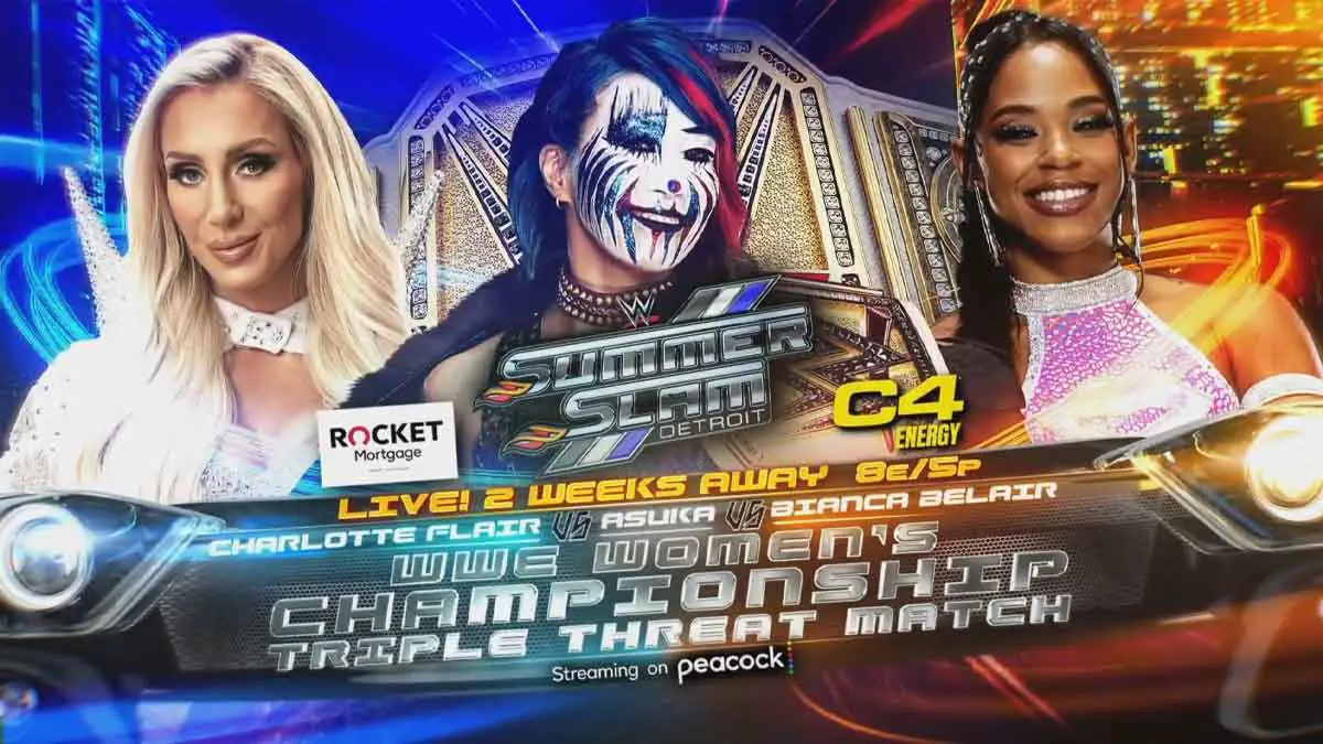 Asuka vs Flair vs Belair WWE SummerSlam 2023