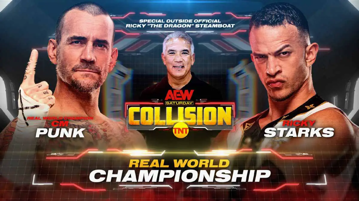 CM Punk vs Ricky Starks AEW Collisoin August 5