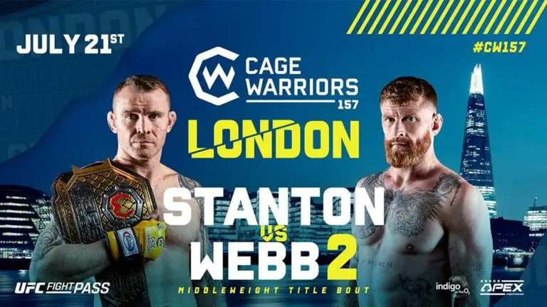 Cage Warriors 157 Results Live, Card, Time, Stanton vs Webb 2