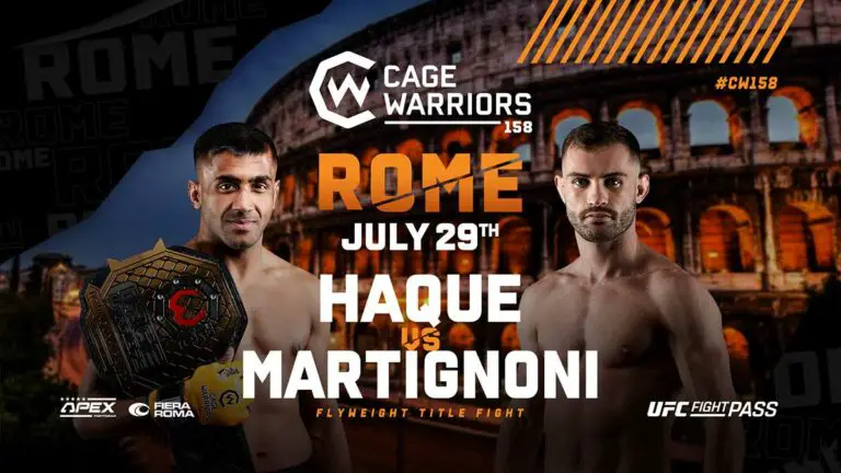 Cage Warriors 158 Results Live, Fight Card, Start Time