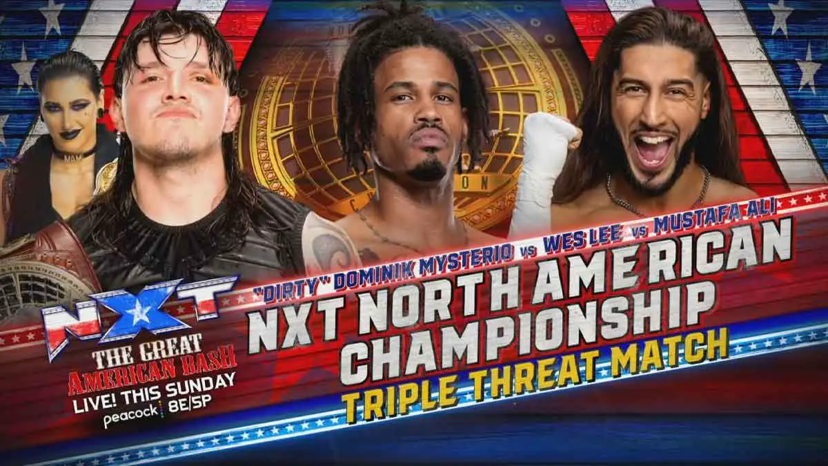 Dominik Mysterio vs Wes Lee vs Mustafa Ali NXT Great American Bash 2023