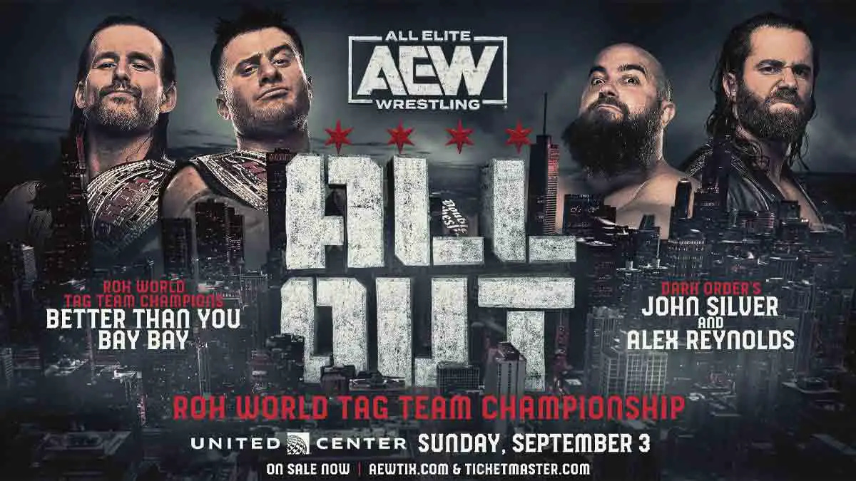 MJF & Adam Cole vs Dark Order AEW All Out 2023