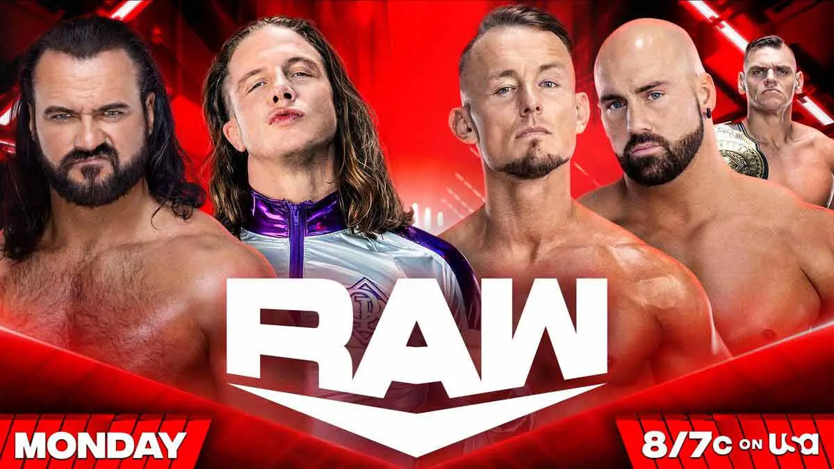 Drew McIntyre & Matt Riddle vs Imperium WWE RAW July 10