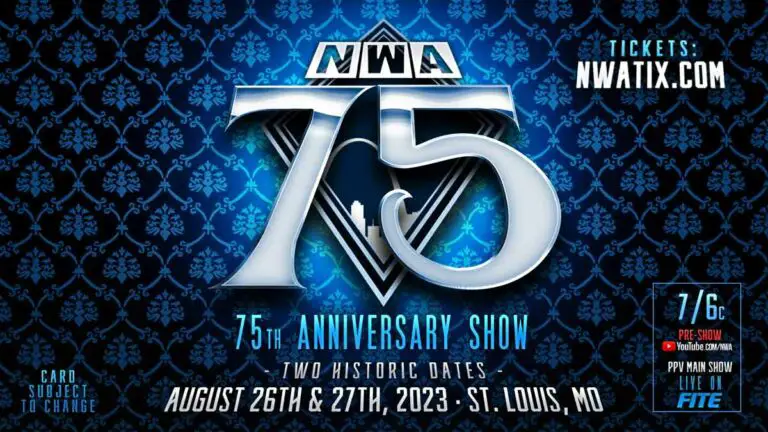 NWA 75 Anniversary Show Night 1 Results Live, August 26