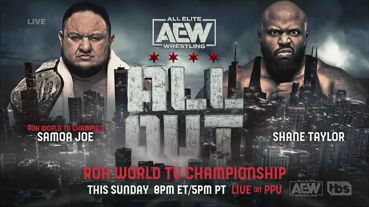 Samoa Joe vs Shane Taylor AEW All Out 2023