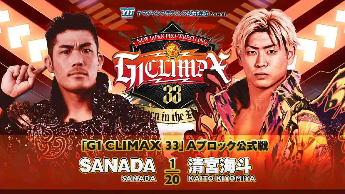 Sanada vs Kiyomiya NJPW G1 Climax 33