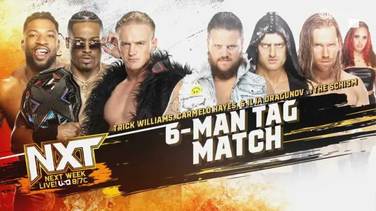 WWE NXT July 25: Schism Trios, Stevenson, Kendo Stick Match Announced