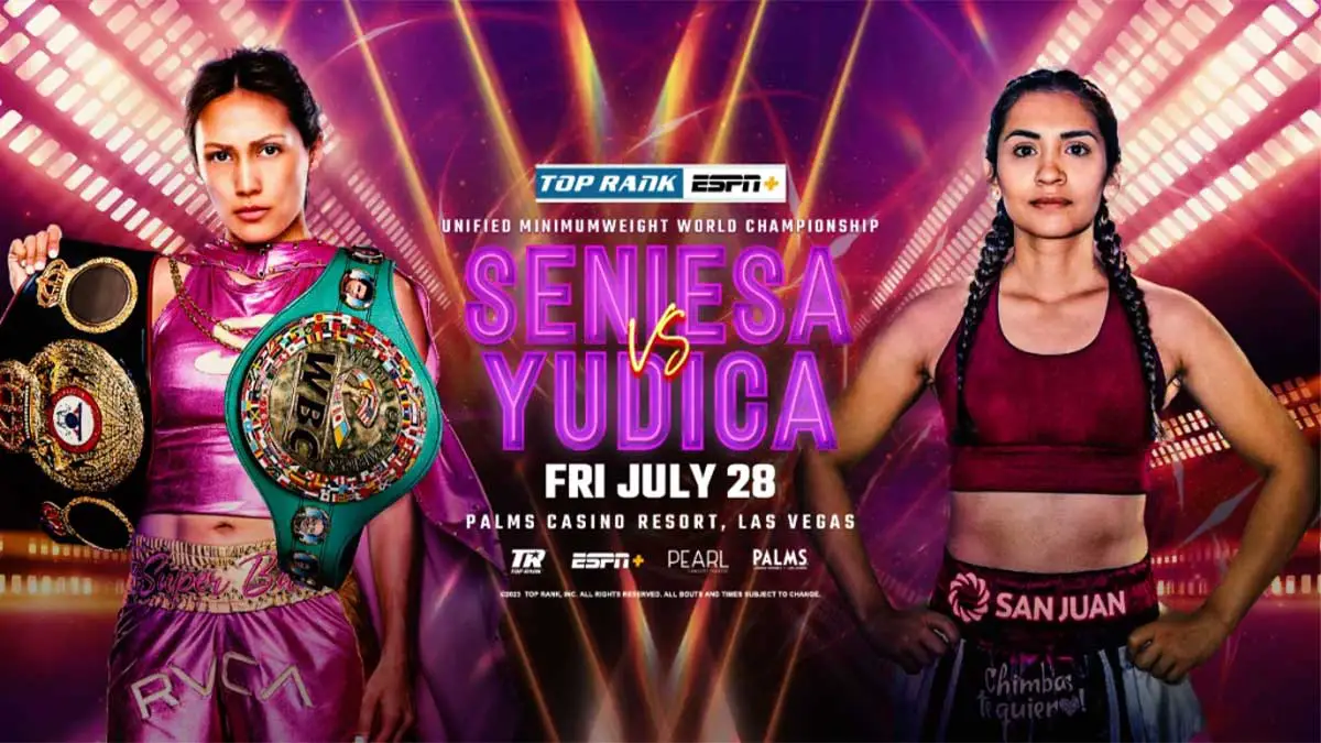 Seniesa Estrada vs Leonela Paola Yudica Poster