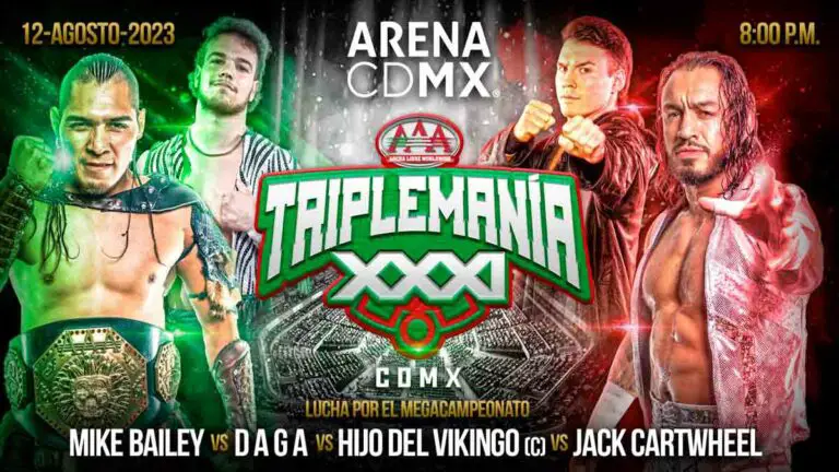 AAA Triplemania XXXI Mexico City Results Live, Match Card, Time