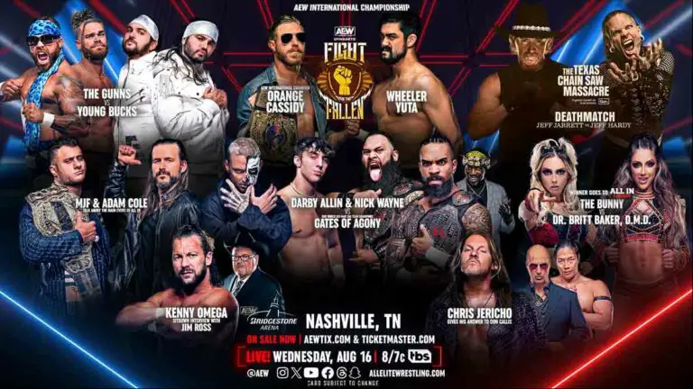 AEW Dynamite August 16 Results Live Fight For the Fallen 2023