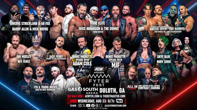 AEW Dynamite Fyter Fest August 23, 2023 Preview & Match Card