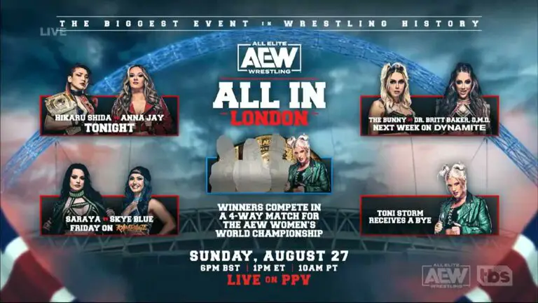 AEW Women’s Championship Fatal 4 Way Match Set for All In 2023