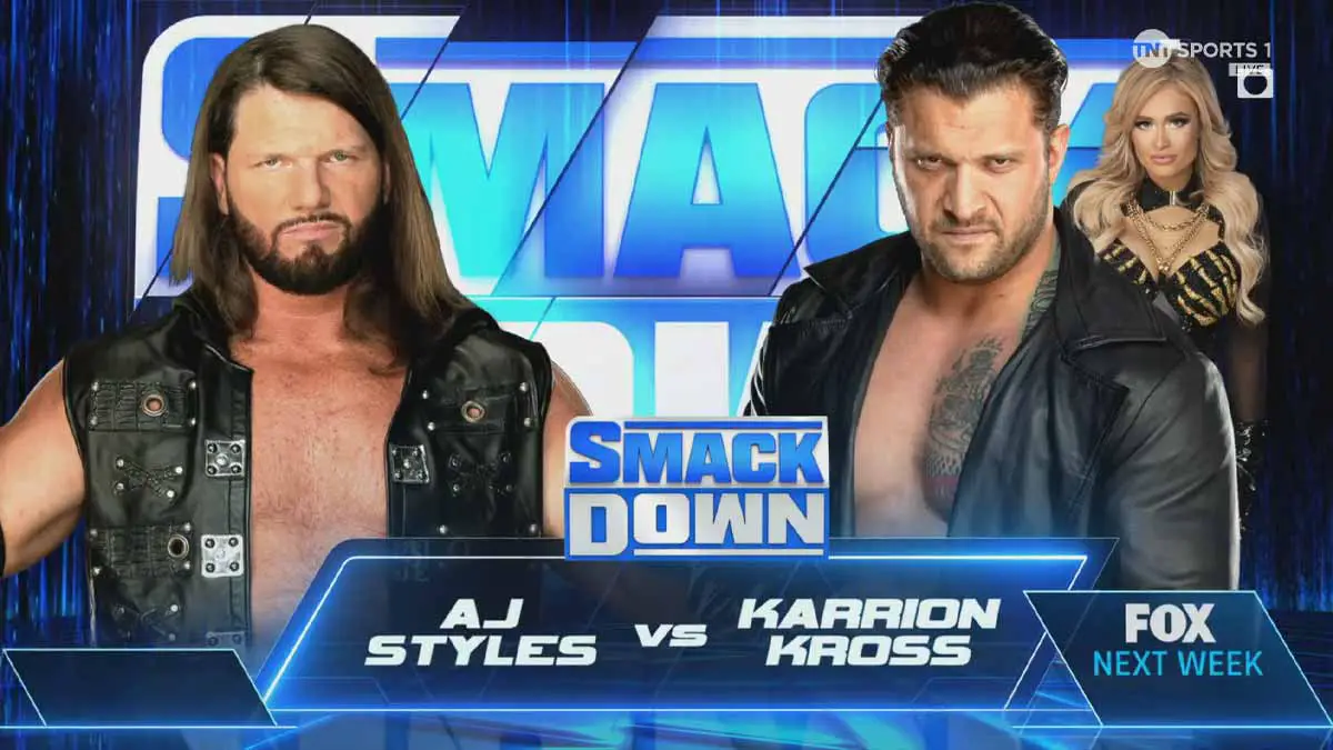 AJ Styles vs Karrion Kross Smackdown August 11