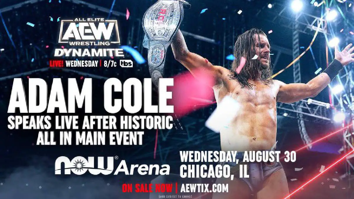 Adam Cole Segment August 30 AEW Dynamite