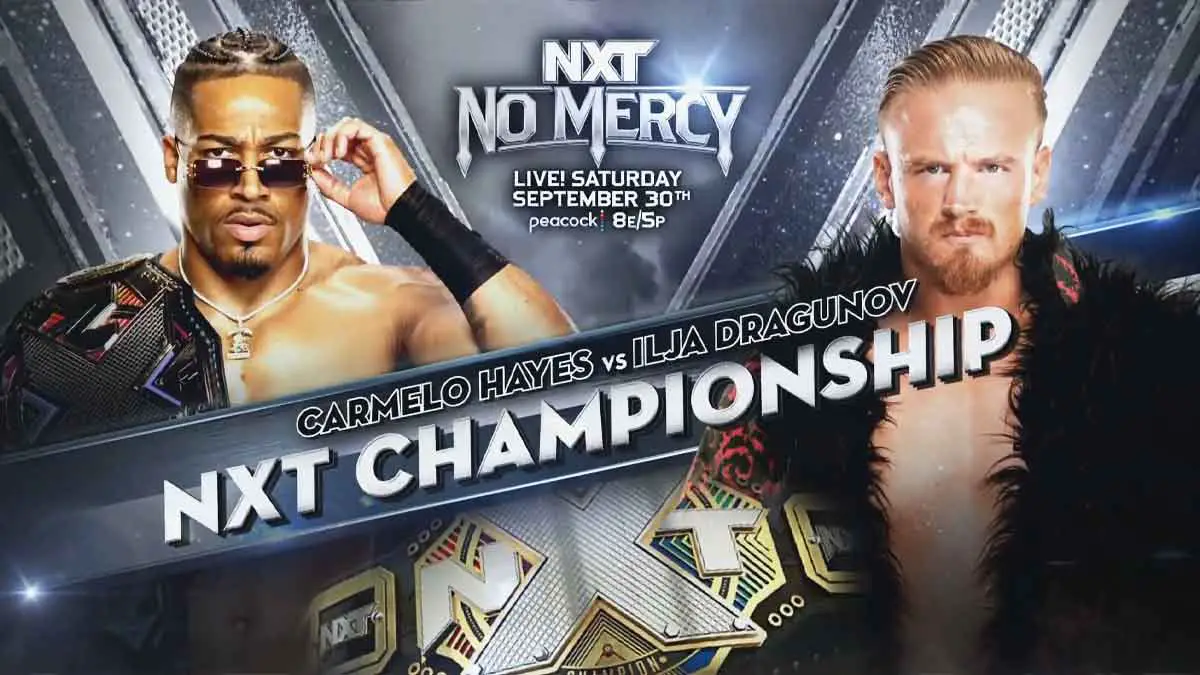 Carmelo Hayes vs Ilja Dragunov NXT No Mercy 2023