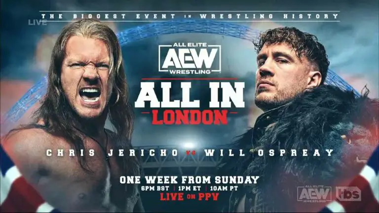 Chris Jericho vs Will Ospreay Announced for AEW All In 2023