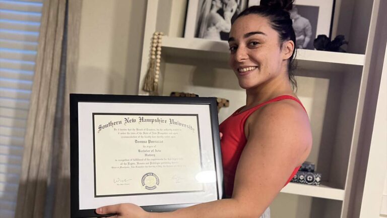 Deonna Purrazzo Graduates from College in B.A. History