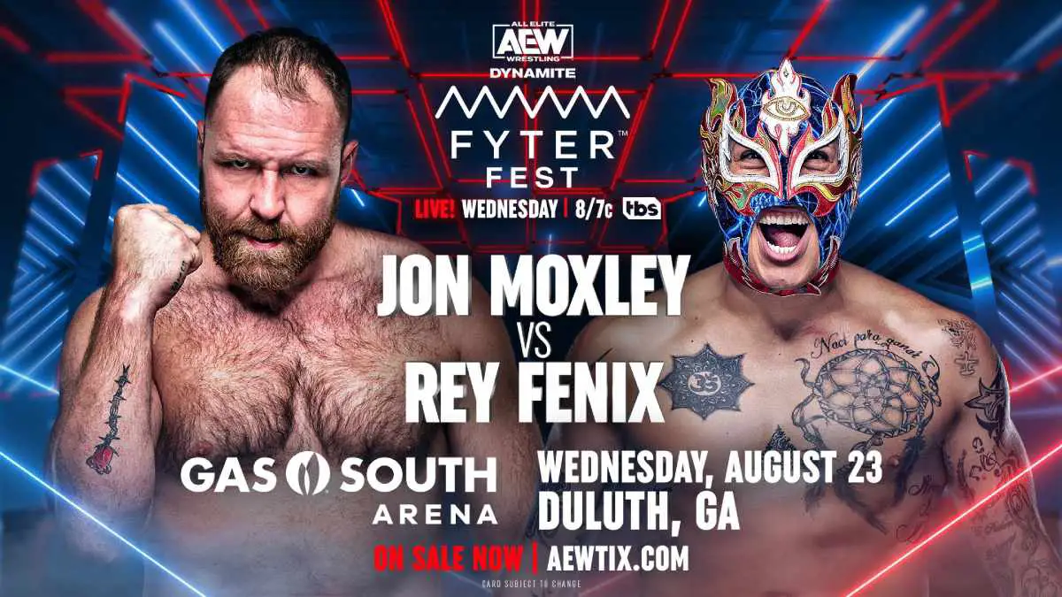 Jon Moxley vs Rey Fenix August 23 episode of AEW Dynamite