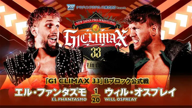 NJPW G1 Climax 33 Night 14 Results Live, August 6, 2023